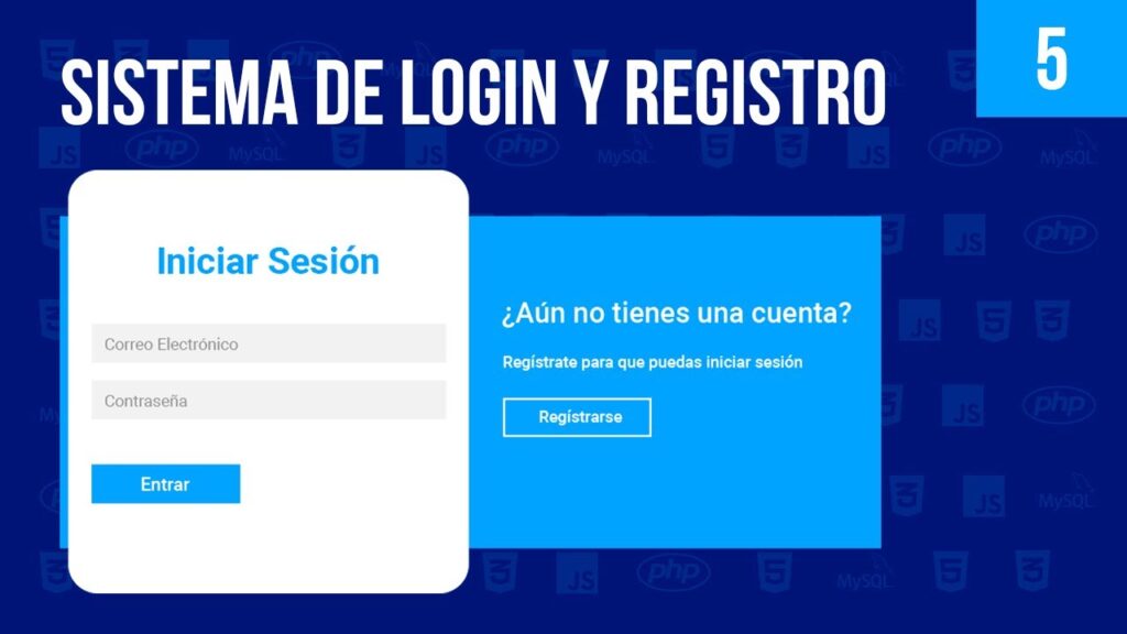 Cómo construir un sistema de login usando bases de datos 1 Como hacer sistema de LOGIN con PHP y MySQL - Parte5