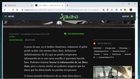 Cómo hacer un sitio web oscuro con modo noche 1 Cómo activar el modo oscuro en cualquier página web con Chrome