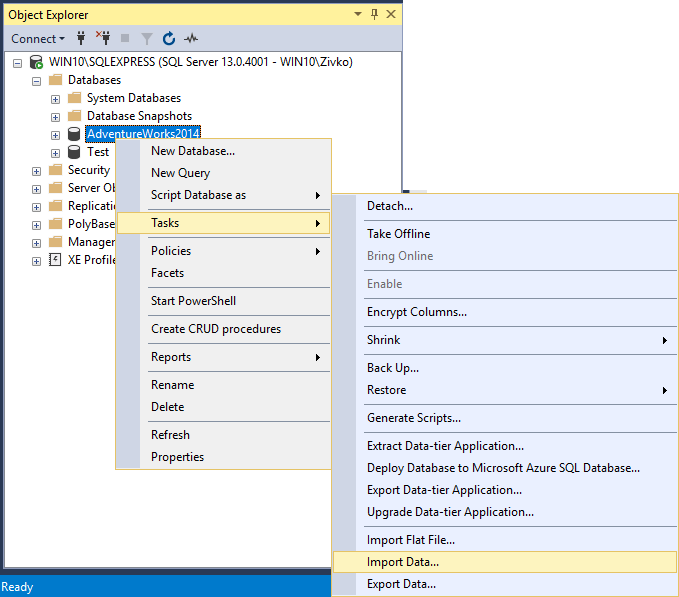 Cómo importar y exportar datos en SQL fácilmente 1 Cómo importar/exportar datos a SQL Server utilizando el Asistente ...