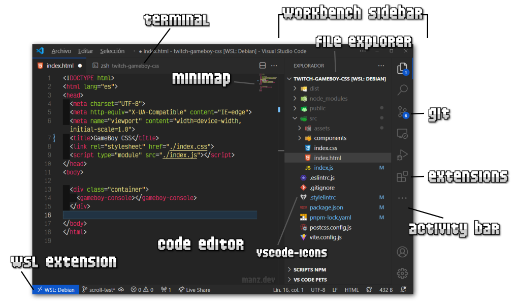 Guía para configurar tu entorno de desarrollo con VS Code 1 Configuración para VSCode - Linux en español